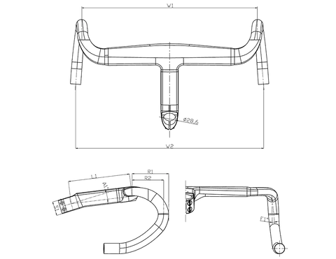 BLKTEC R8 Integrated Barstem